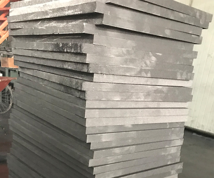 Carbon graphite board block