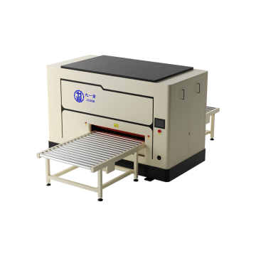 Laser cut parts leveling machine