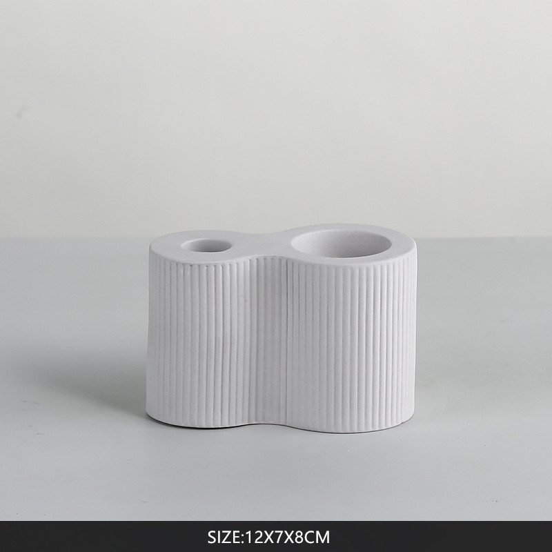 Ручная афарбаваная керамічная невялікае падсвечнік