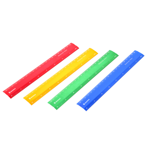 4 Colors High Quality Straight Safety Plastic Ruler