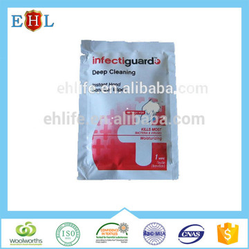 single individual pack antiseptic isopropyl alcohol wipe tissue
