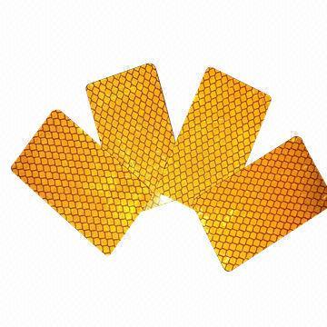 PMMA Safety Reflector in Amber Color