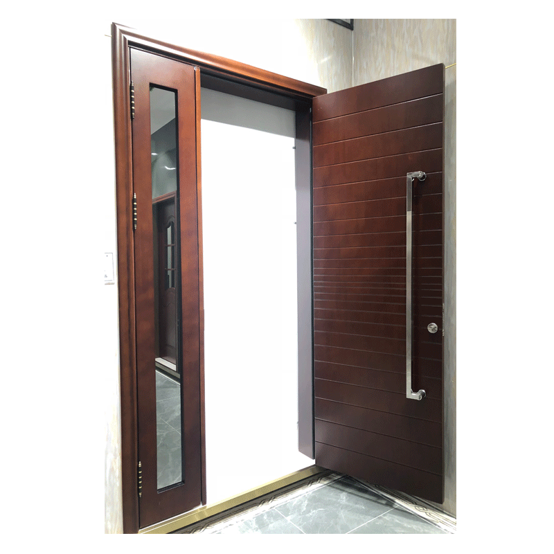 Latest Design Modern plain Solid Wood main Door solid oak wood door models entrance door