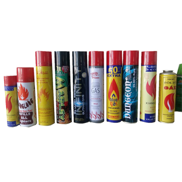 MSDS Butane Gas Refill Aerosol Portable Refill