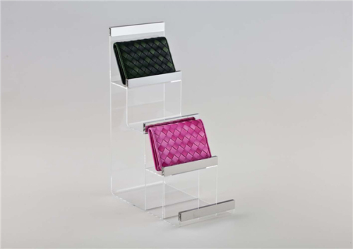 Acrylic fashion handbag wallet purse stand display rack