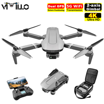 F4 GPS Drone With 5G WiFi FPV 4K Dual Camera Professional 2-Axis Gimbal Brushless Helicopter Toy RC Quadcopter Dron VS SG906 Pro