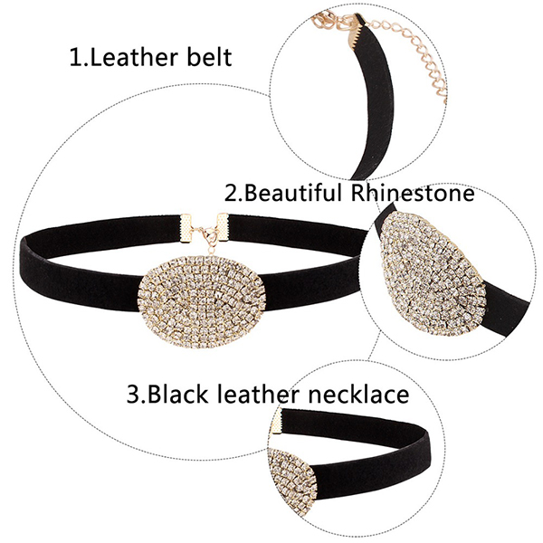 Crystal Stone Statement Luxury Choker