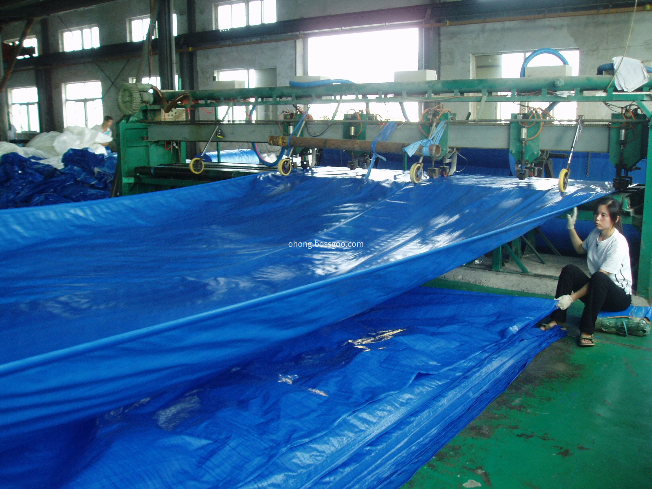 High strength PE tarp producing