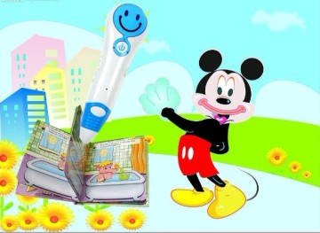 Hot sale touched magic read pen for kids study with books