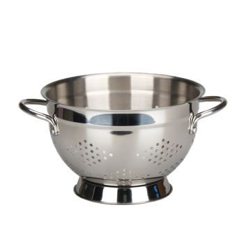 Colander De Aço Inoxidável Com Punho Forte