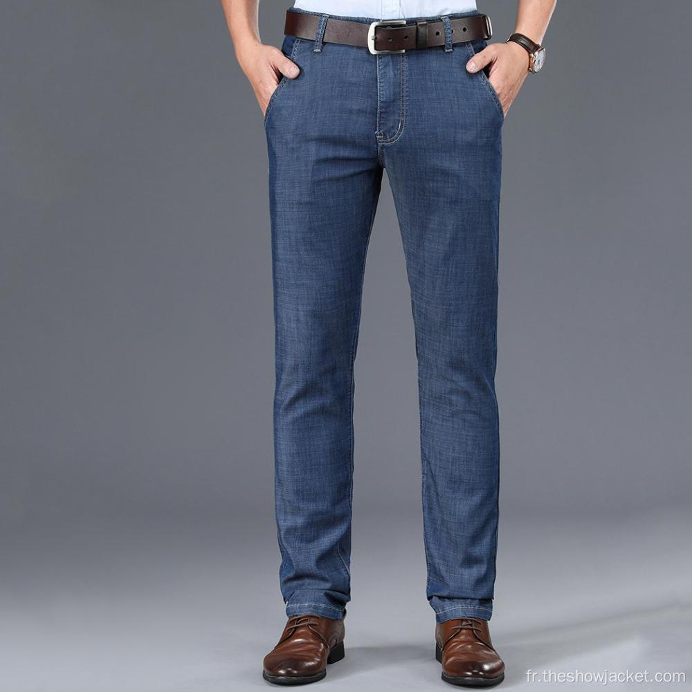 Jeans extensibles personnalisés de haute qualité OEM pour hommes