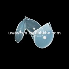 PP 6mm double clear clam shell CD case /CD box for 2 discs