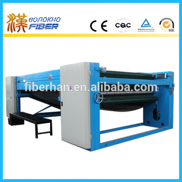 Clamped lapping machine, clamped lapping machinery, clamped cross lapper for nonwovens making