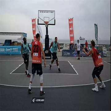 FIBA 3x3 Corte de basquete oficial de piso