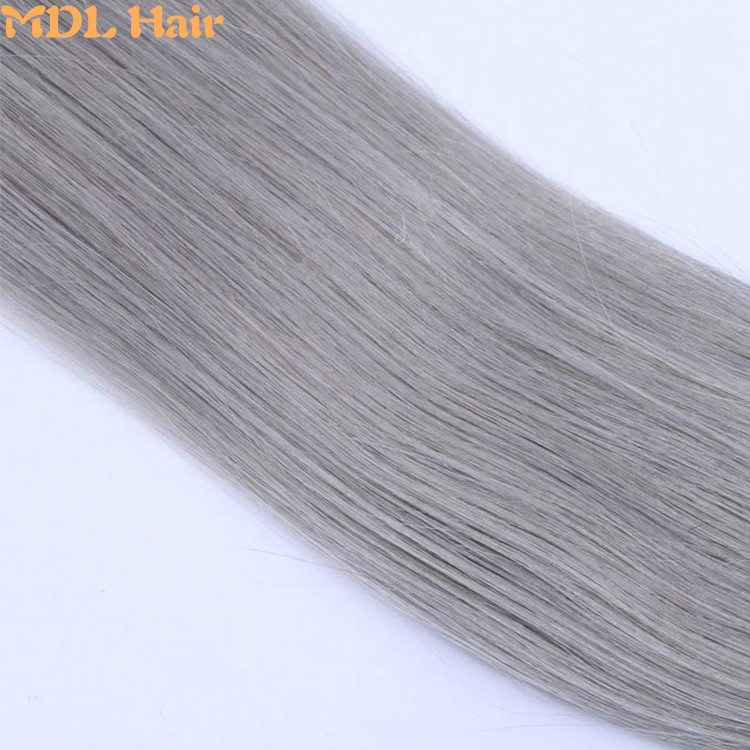 1B/ Grey Mink Straight Ombre Hair Double Drawn Shedding Free Remy Brazilian 100% Human Hair Bundles