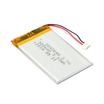 High Temperature 304064 3.7V 900mAh Li Polymer Battery