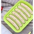 Hot dogs personalizzato a 6 cavità in silicone salsiccia silicone