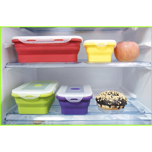 Set Of 4 Silicone Kids Lunch Box
