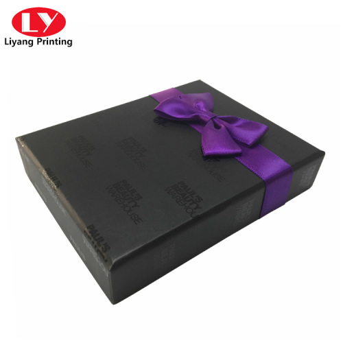 Caja de regalo base y tapa con logotipo UV personalizado