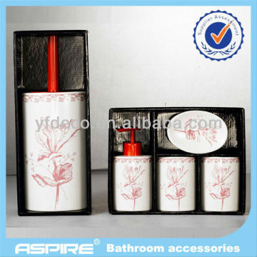 5 pcs ceramic bathroom kits