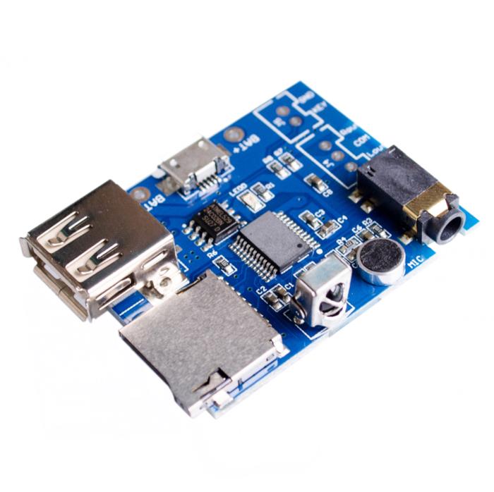 MP3 +WAV+WMA Decoder Board 2W Amplifier TF Card Audio AUX WITH Remote Control