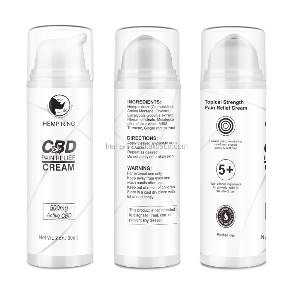 500mg Hemp Pain Relief Joint Pain Cream Healing CBD Salve