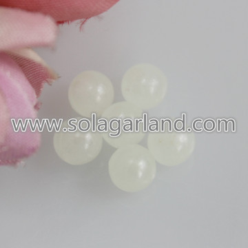 6MM Acrylic Round Glow In The Dark Beads Without Hole