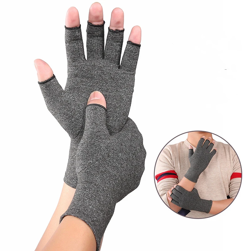 Indoor Men's and Women's Open Fingered Pressure Gloves