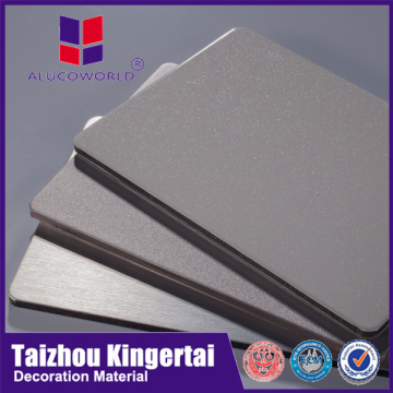 Alucoworld 6mm silver acp construction decorative materials