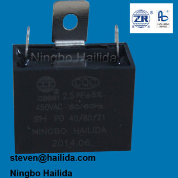 motor running capacitor 2.5uf cbb61