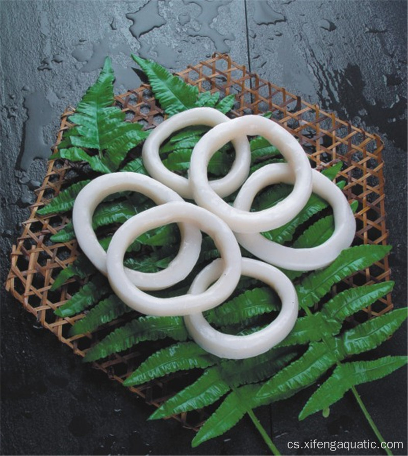 Zmrazené syrové Todarodes Squid Rings Seafood