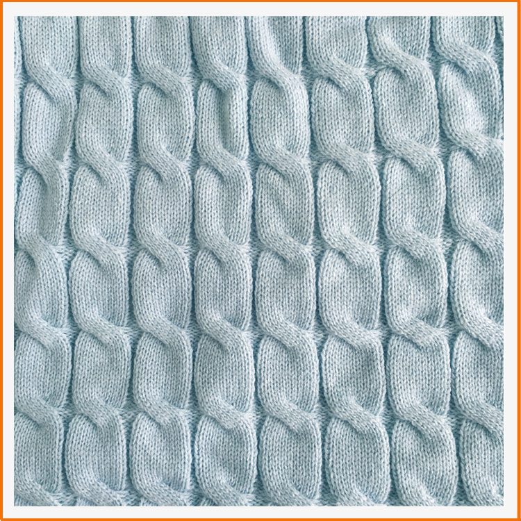 Baby cable blanket super soft