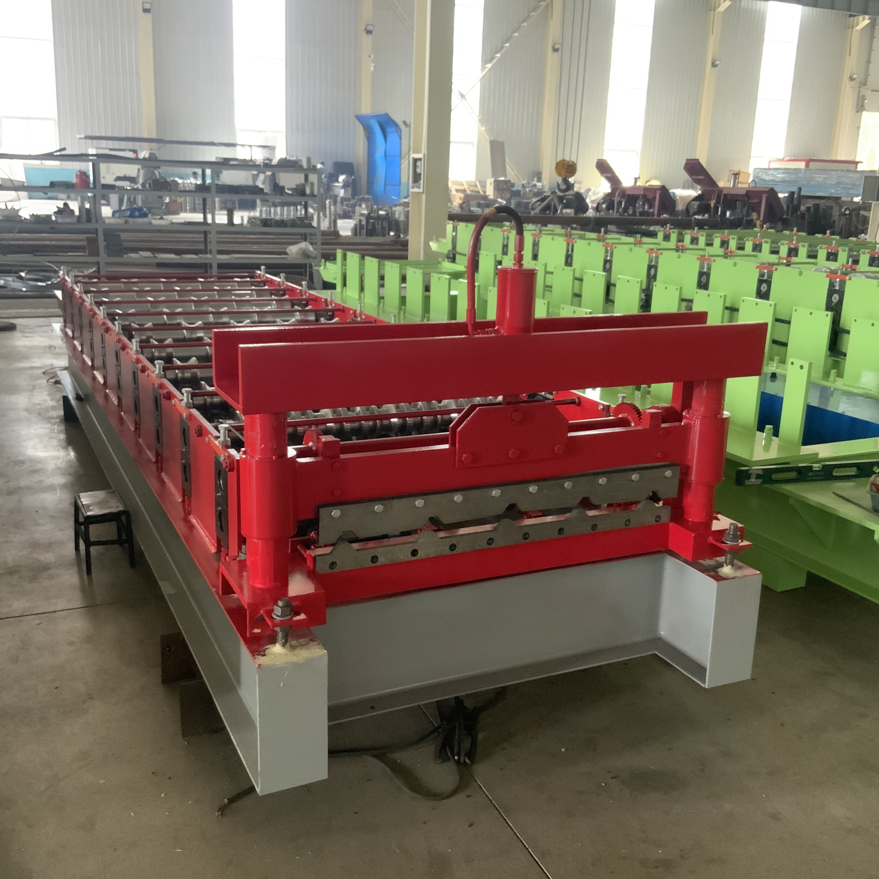 botou haide galvanized roofing sheet glazed roof tile ,automatic zigzag roof tile machine