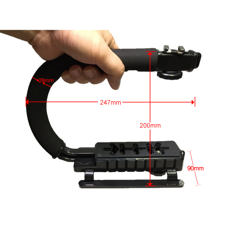 Estabilizador fácil vendedor caliente del vídeo del smartphone de la dslr del cardán en forma de U