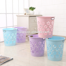 open top round plastic waste bin garbage bin trash bin