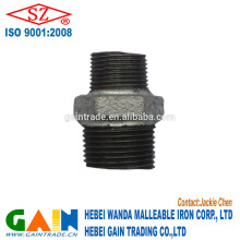 Hot galvanized malleable iron pipe fittings nipple reducing