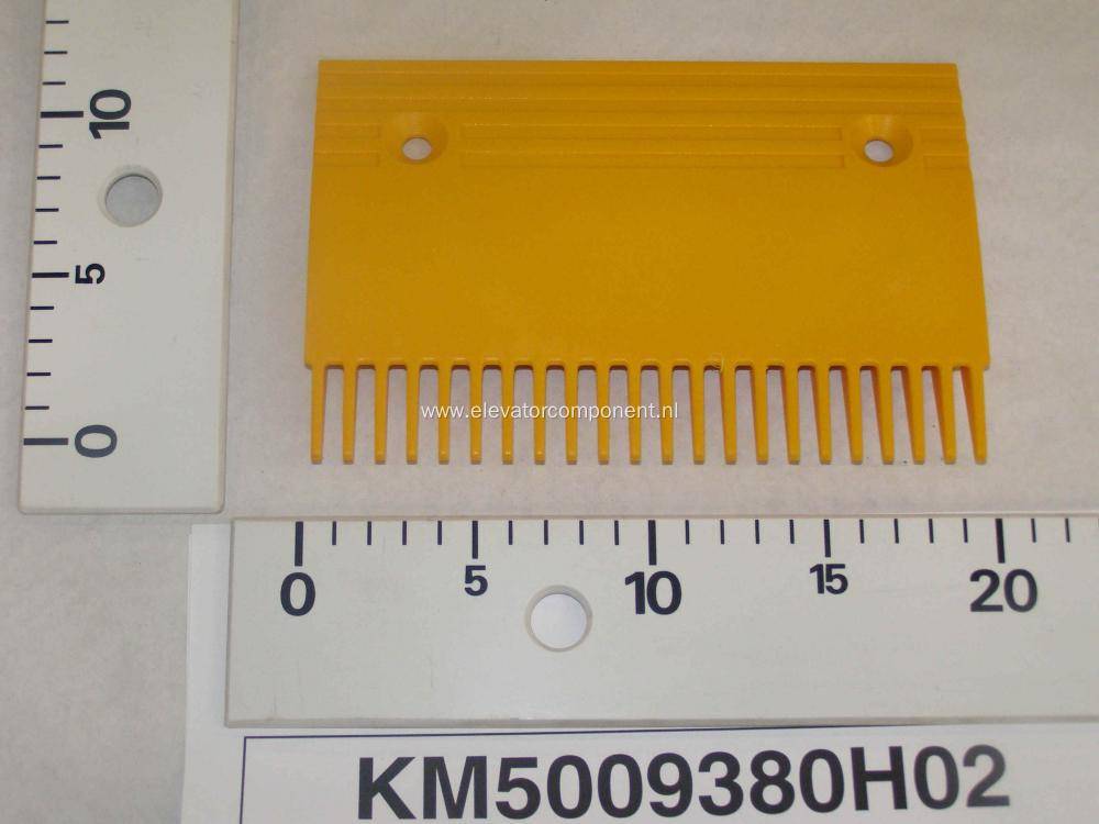 Yellow Plastic Comb Plate for KONE Escalators KM5009380H02