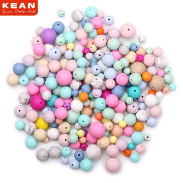 fashion silicone rubber beads,loose silicone beads for teething jewelry