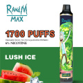 R&amp;M Max PRO Rechargeable Disposable Big 3600puffs