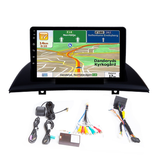 Navigation GPS stéréo de voiture Android pour 2004-2012 BMW X3 E83