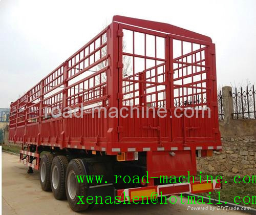 SINOTRUK 3 AXLES HIGH COLOUMN CARGO TRAILER