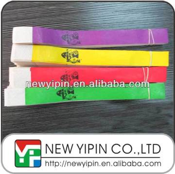 Cheap Price Printed Tyvek/Paper One Time Use Wristband/Bracelet/Bands
