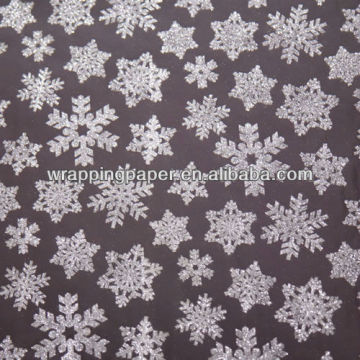 Fancy glitter wrapping paper snowflake