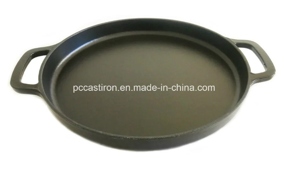 11.8'' Enamel Cast Iron Griddle Dia: 30cm BSCI, LFGB, FDA Approved