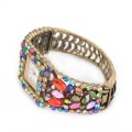 Menonton Alloy Rhinestone berwarna 2015 retro Fashion gelang