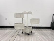 White square four layer shelf 26.5cm * 26.5cm * 79cm