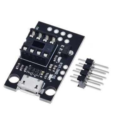 TZT Pluggable ATTINY Development Board with Micro USB Power Connector