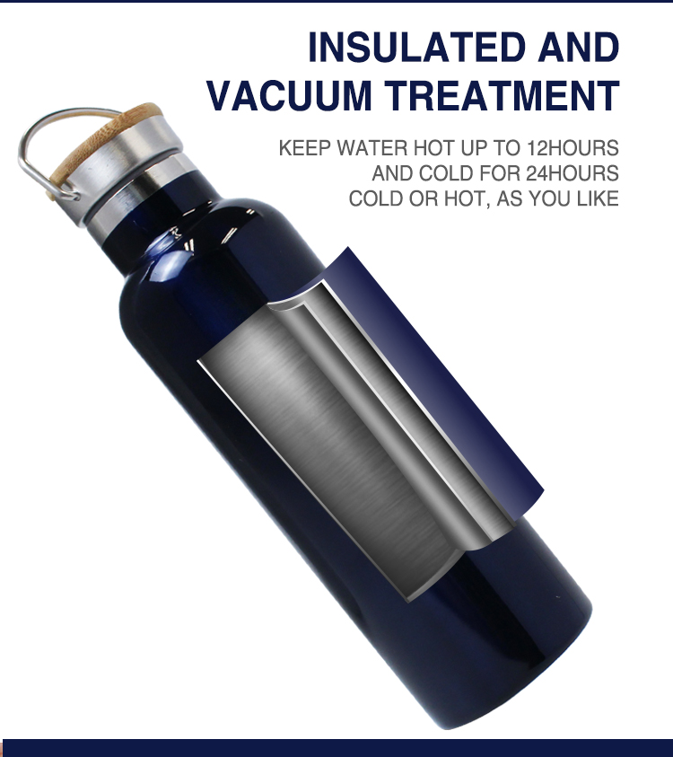 Wide mouth vacuum flask thermos travel water bottle