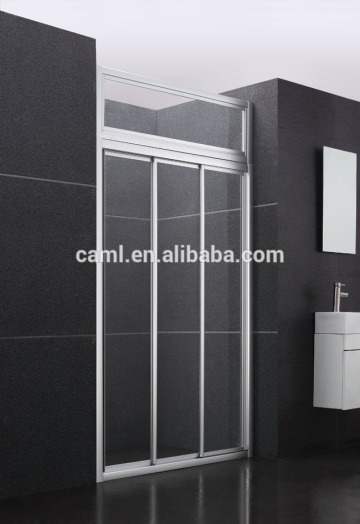 Glass sliding door shower screen 3 doors sliding shower door shower screen toughened glass shower screen