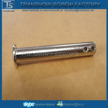 Clevis pins with two holes